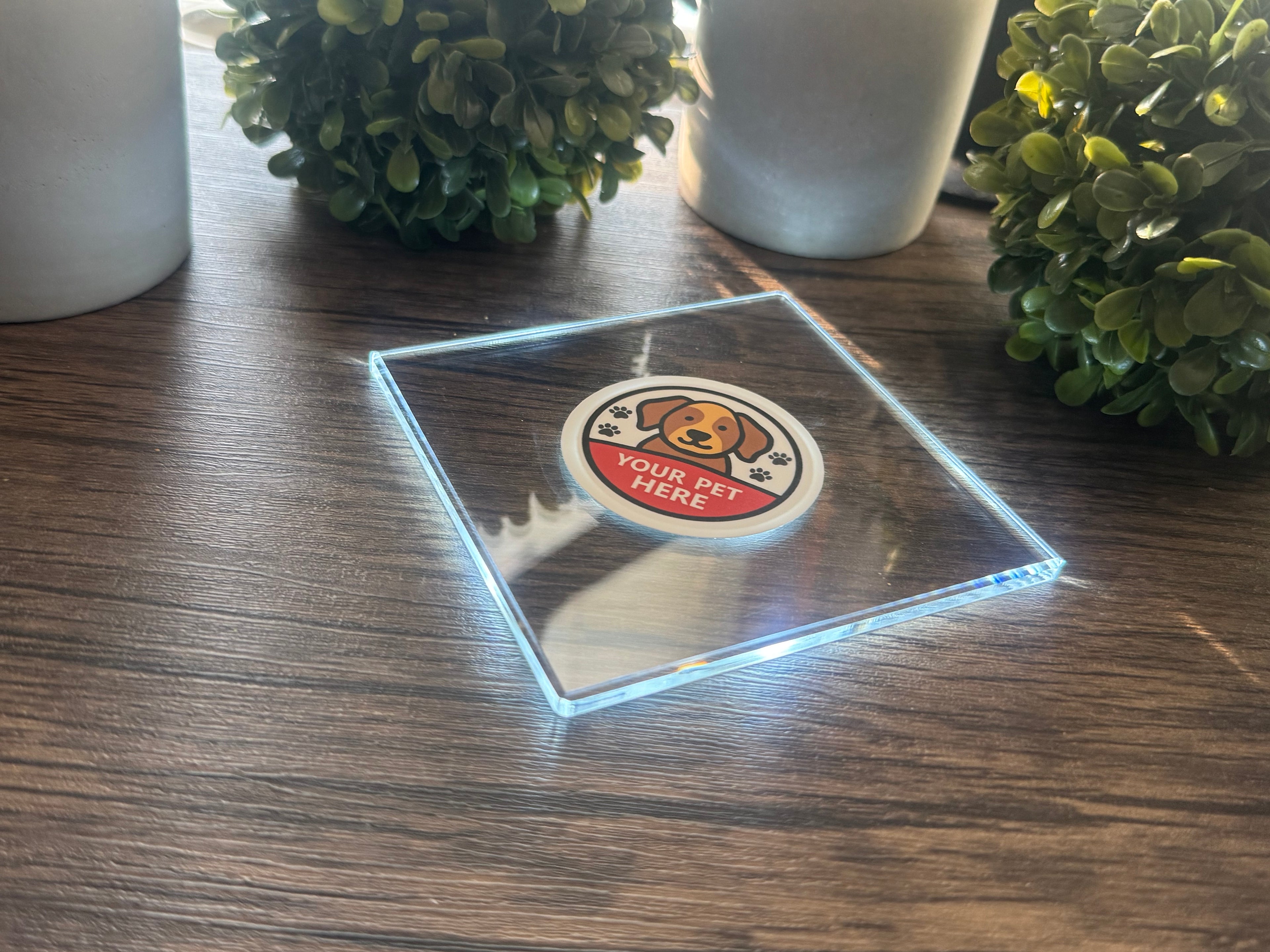 Square LED Coaster
