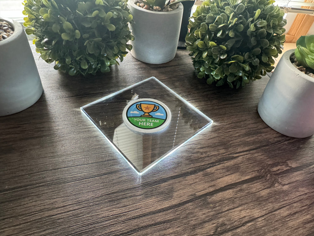 Square LED Coaster