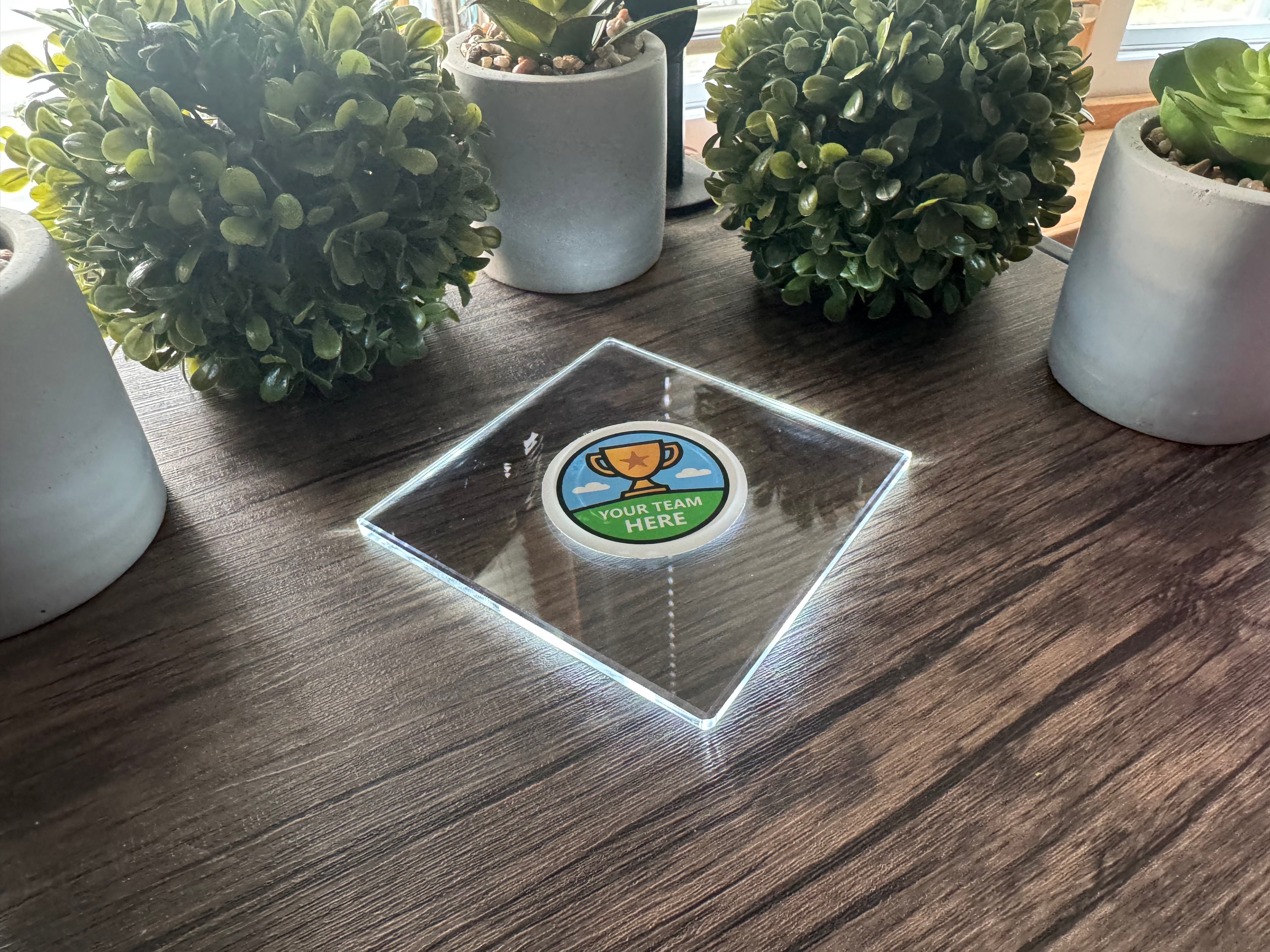 Square LED Coaster