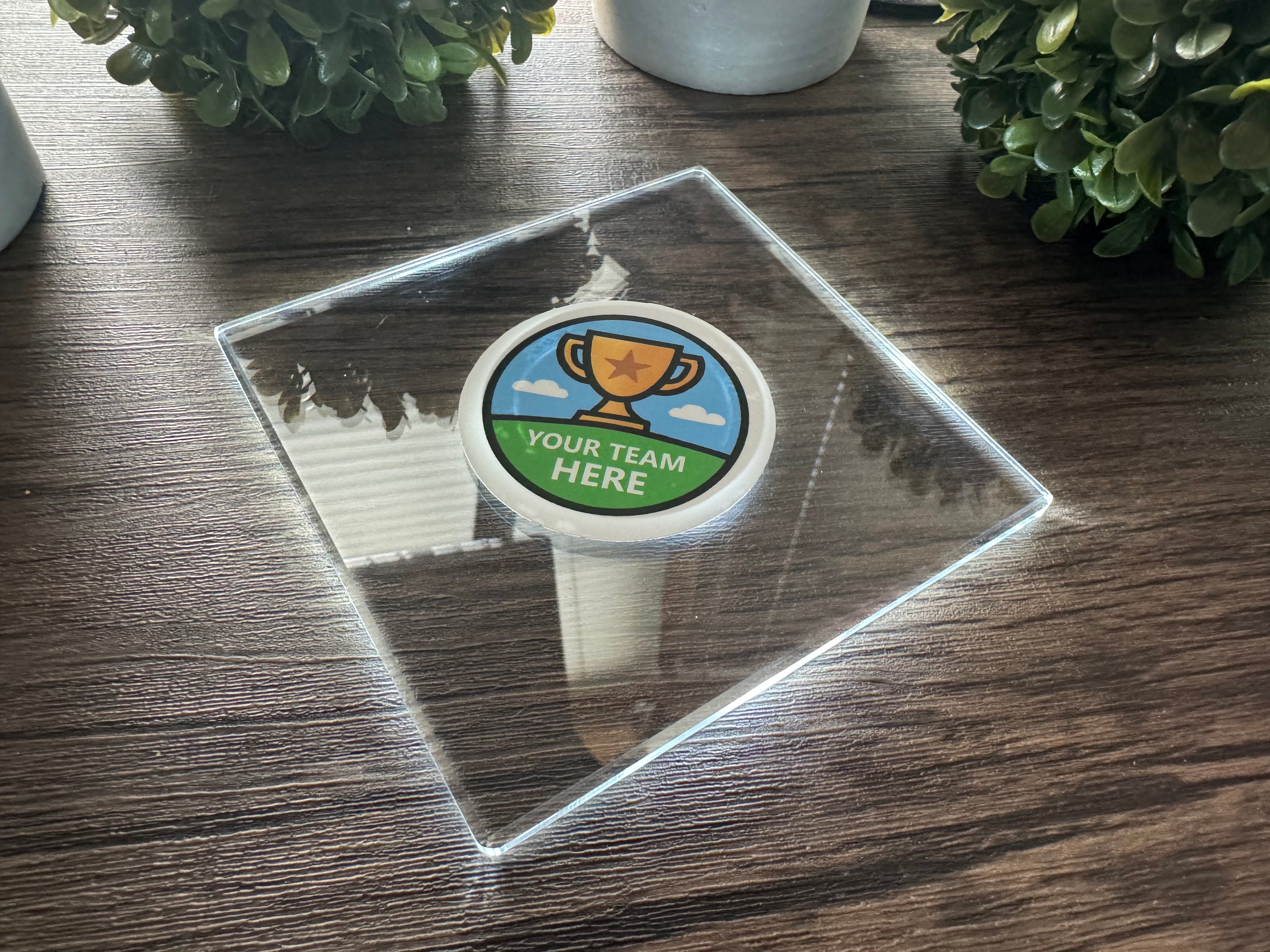 Square LED Coaster